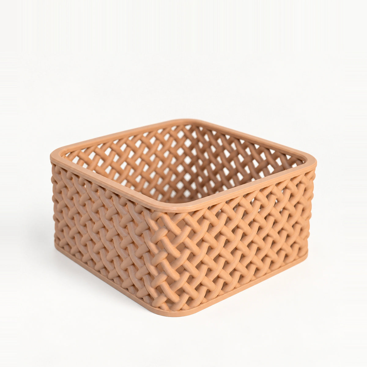 Wicker organizer voor sleutels en afstandsbedieningen – digitaal bewerkte ontwerpreferentie, oorspronkelijke referentiekleur