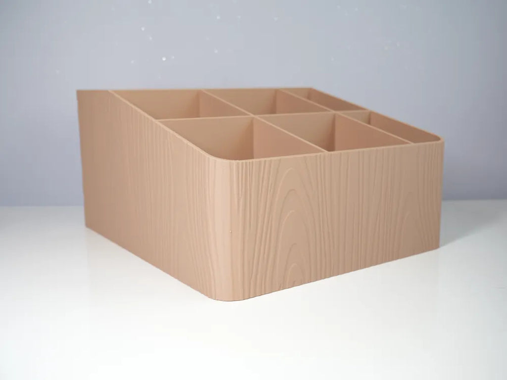 Badkamerorganizer met vakverdeling en houtlook – ontwerpreferentie 9