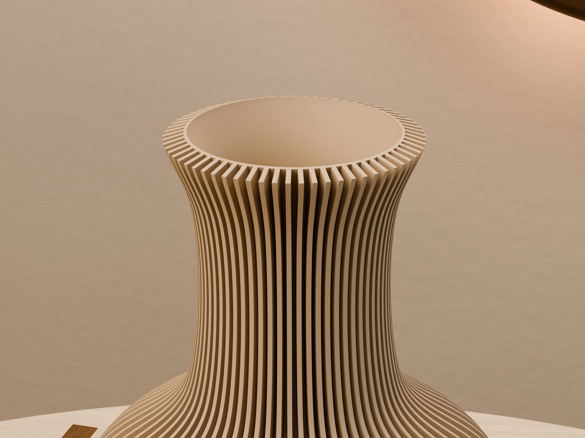 Creden vaas met spiraalribben – ontwerpreferentie 6