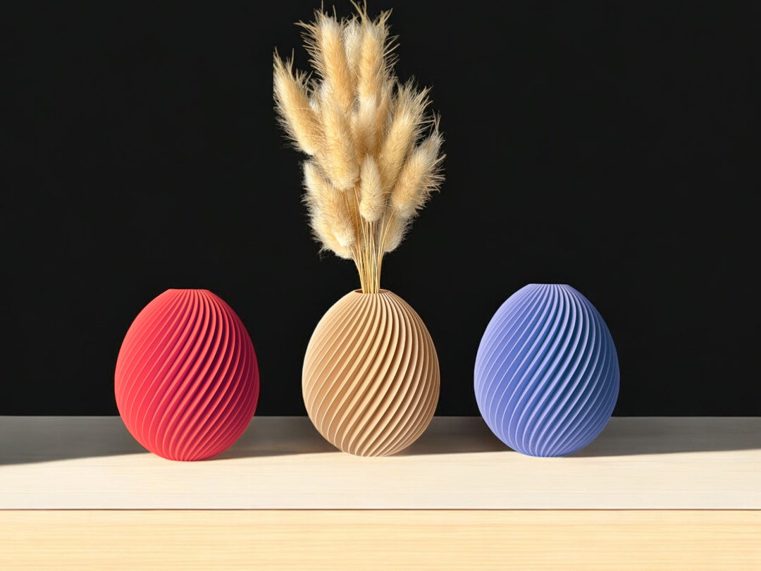 Egg eivormige decoratieve vaas – ontwerpreferentie 1