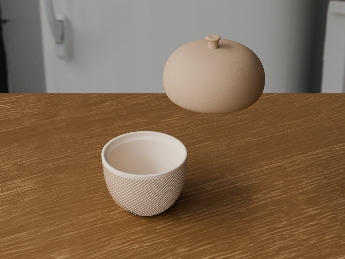 Eikel opbergpot met afneembaar deksel – ontwerpreferentie 5
