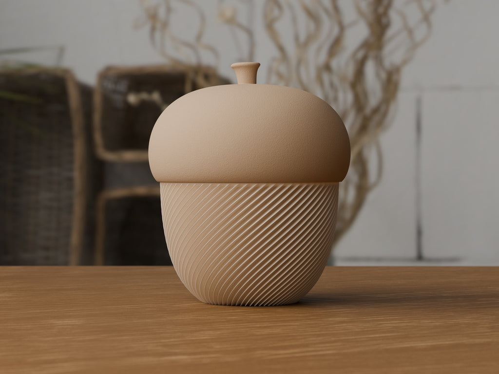 Eikel opbergpot met afneembaar deksel – ontwerpreferentie 7