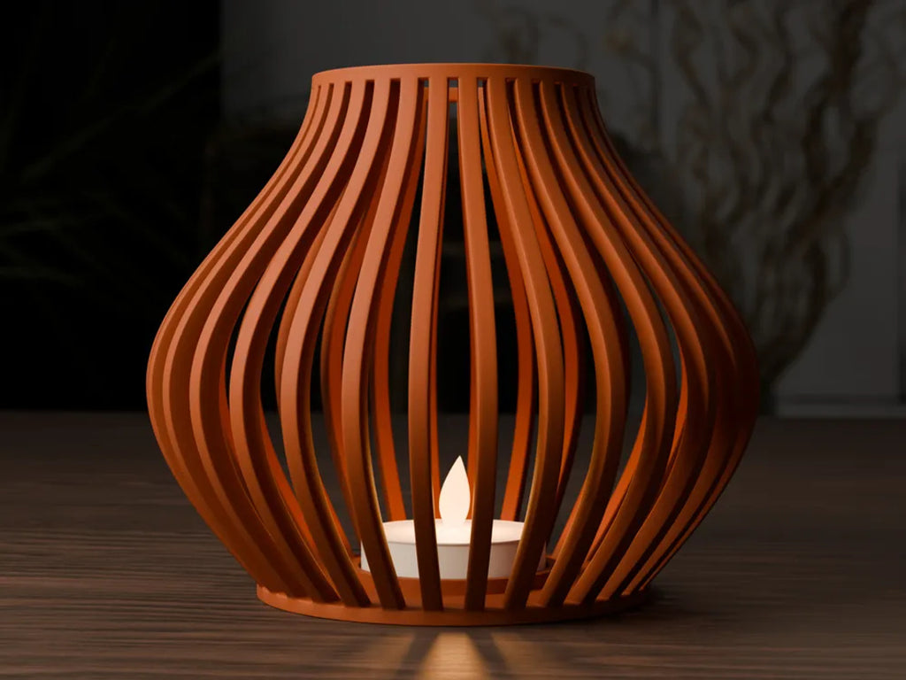 Flow geribbelde lantaarn voor led-theelicht – ontwerpreferentie 7