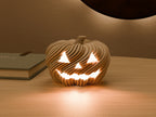 Gedraaide Halloweenpompoen voor led-theelicht – ontwerpreferentie 1