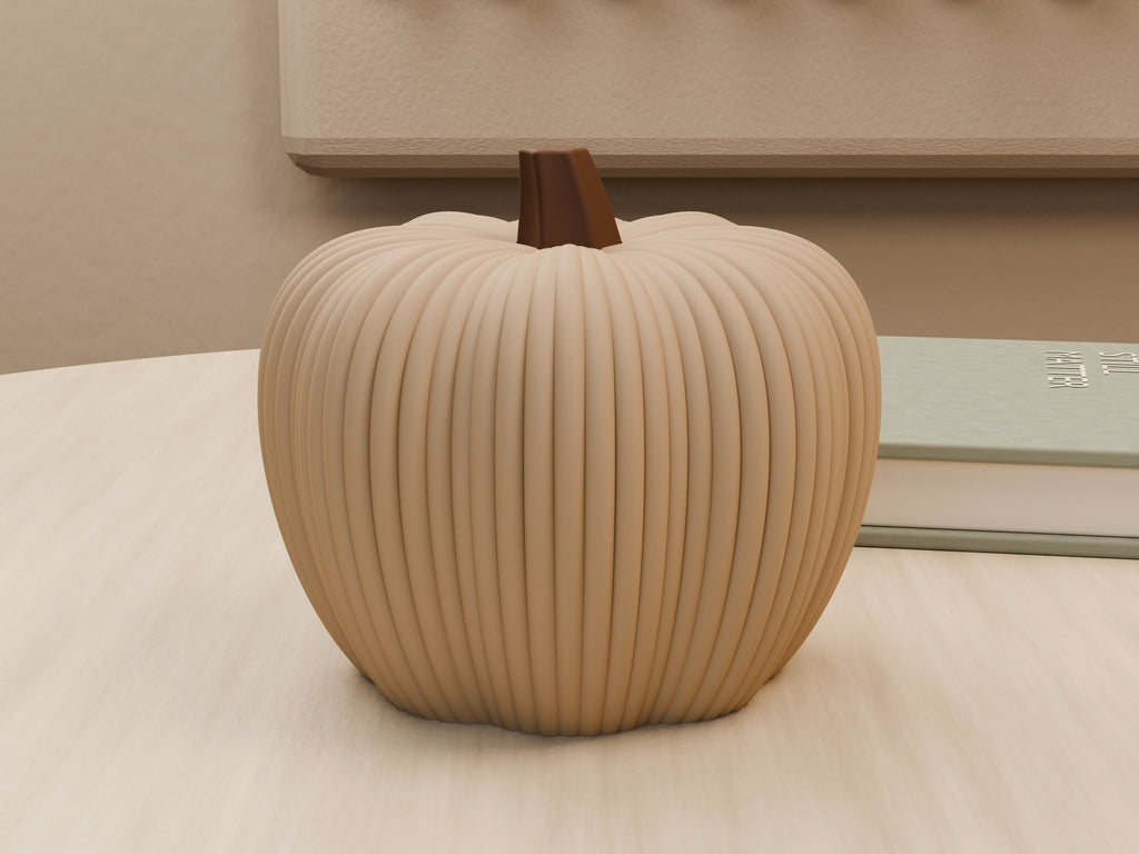 Geribbelde decoratieve herfstpompoen – ontwerpreferentie 3