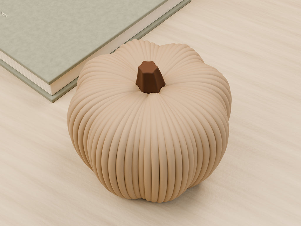 Geribbelde decoratieve herfstpompoen – ontwerpreferentie 4