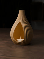 Geribbelde druppellantaarn voor led-theelicht – ontwerpreferentie 6