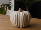 Geribbelde pompoenpot met deksel – ontwerpreferentie 2
