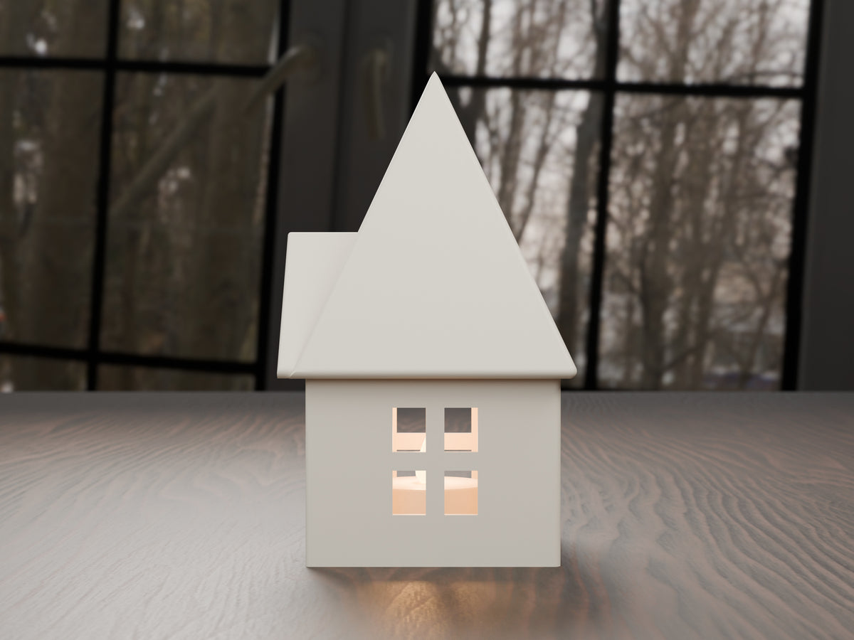 Nordic kersthuisje voor led-theelicht – ontwerpreferentie 3