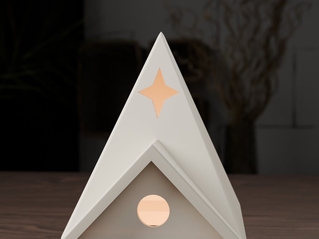 Nordic kersthuisje voor led-theelicht – ontwerpreferentie 5