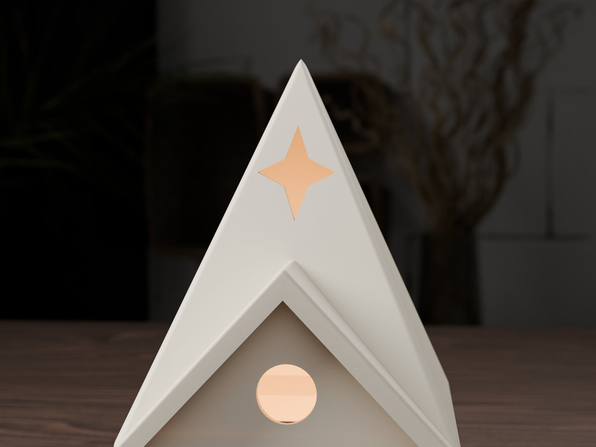 Nordic kersthuisje voor led-theelicht – ontwerpreferentie 5