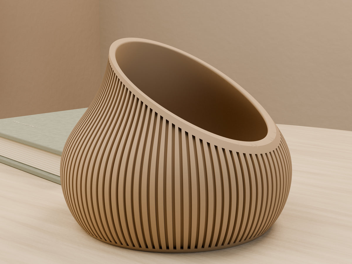 Oblique geribbelde vaas – ontwerpreferentie 2