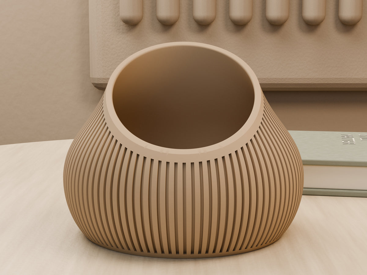 Oblique geribbelde vaas – ontwerpreferentie 3