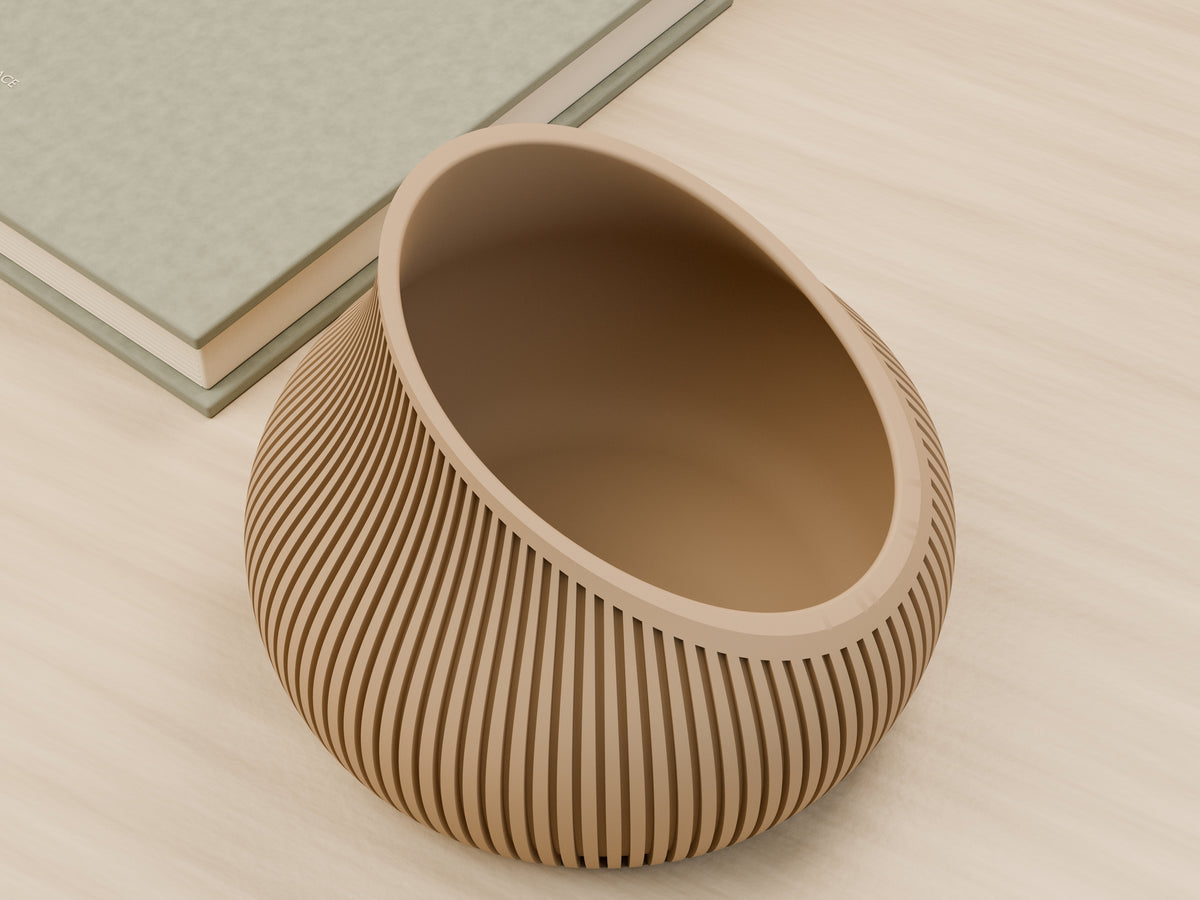 Oblique geribbelde vaas – ontwerpreferentie 4