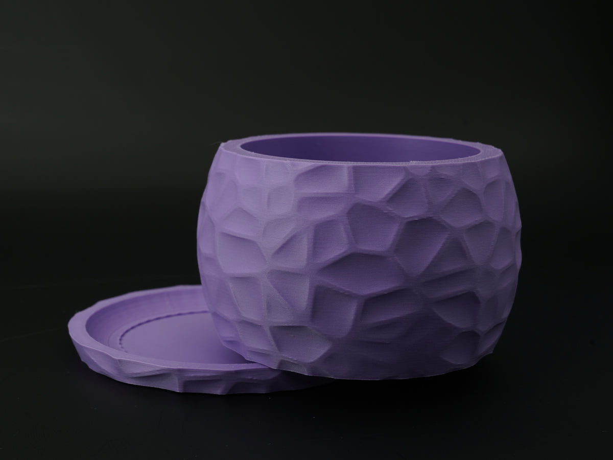 Plantenpot met geometrische facetten – ontwerpreferentie 3