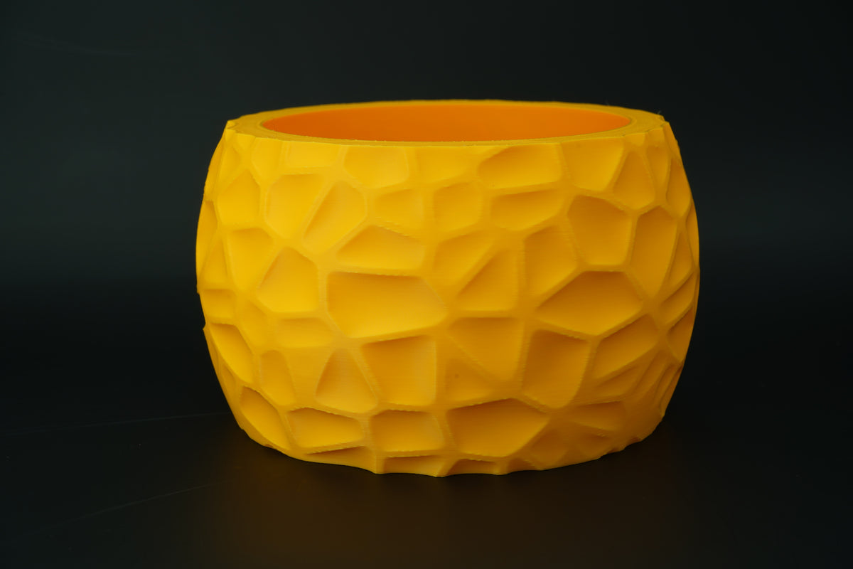 Plantenpot met geometrische facetten – ontwerpreferentie 4