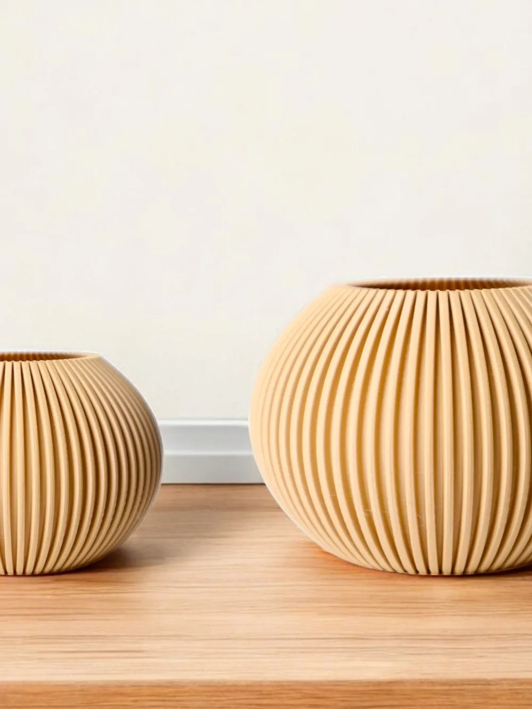 Ronde vaas met plooipatroon – ontwerpreferentie 2