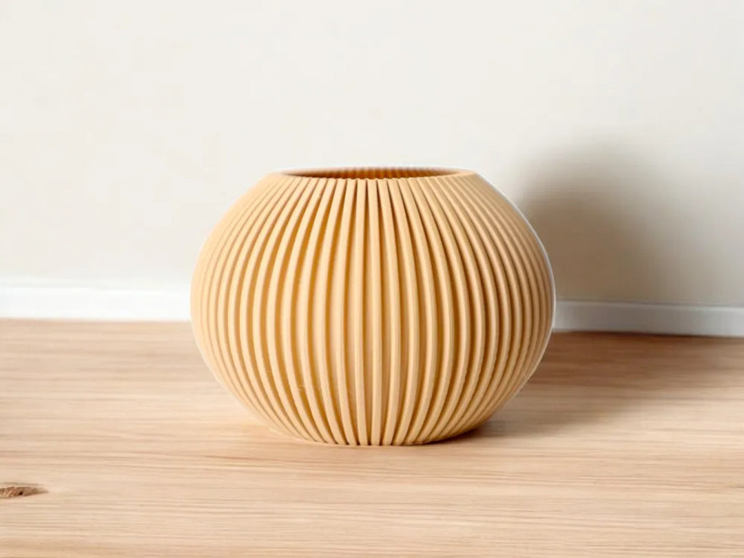 Ronde vaas met plooipatroon – ontwerpreferentie 3