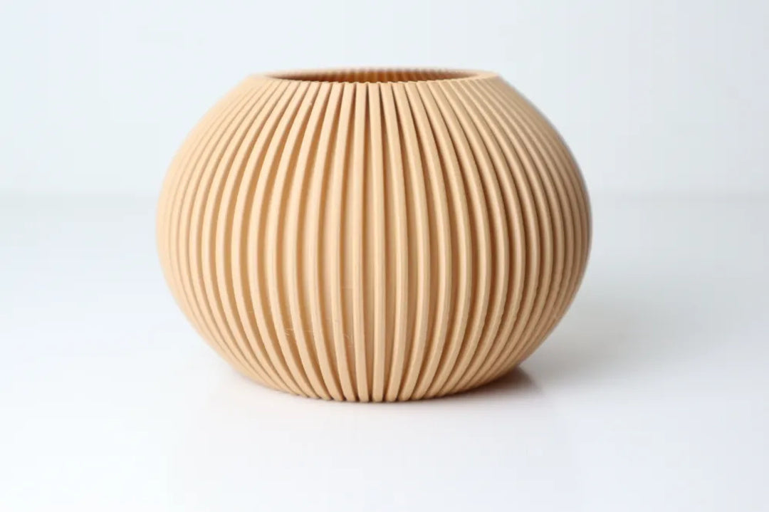 Ronde vaas met plooipatroon – ontwerpreferentie 4
