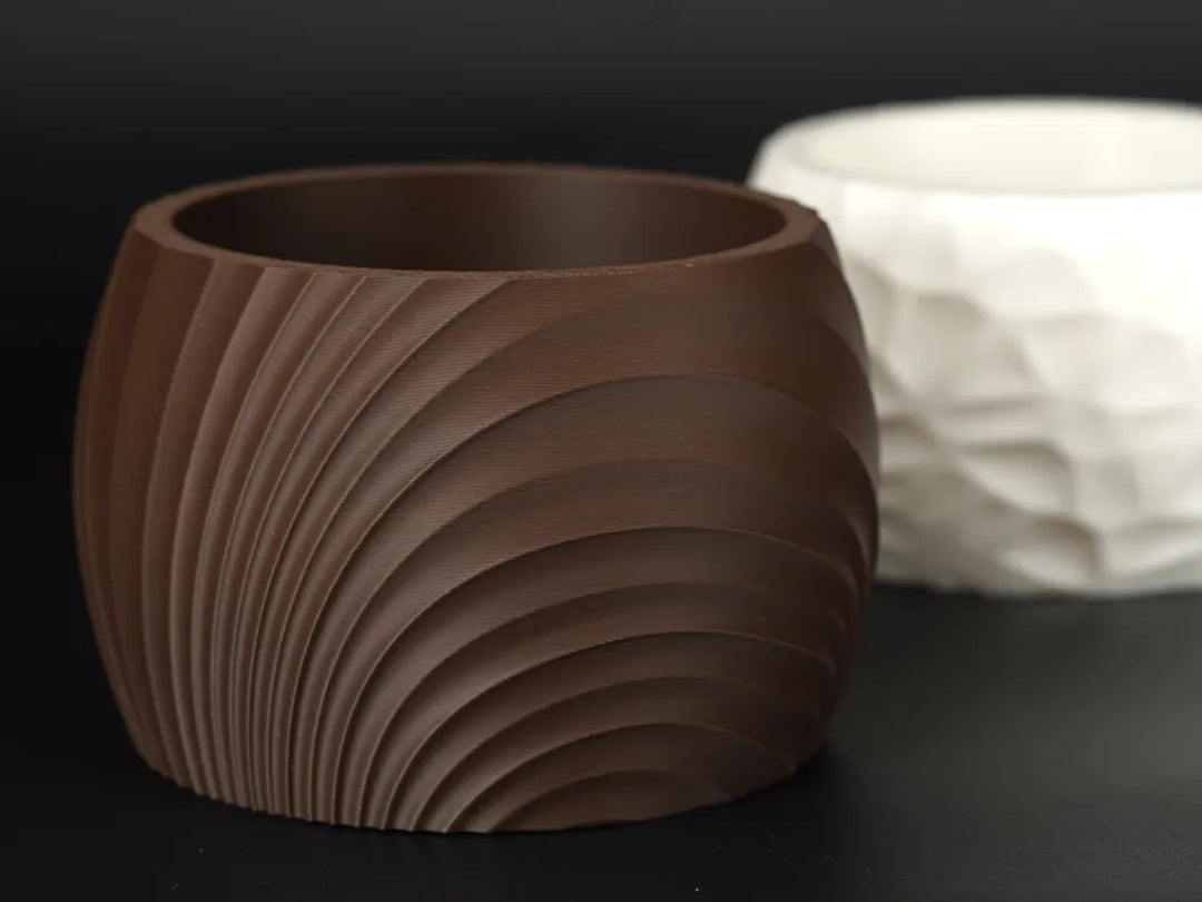 Solaris plantenpot met golftextuur – ontwerpreferentie 2