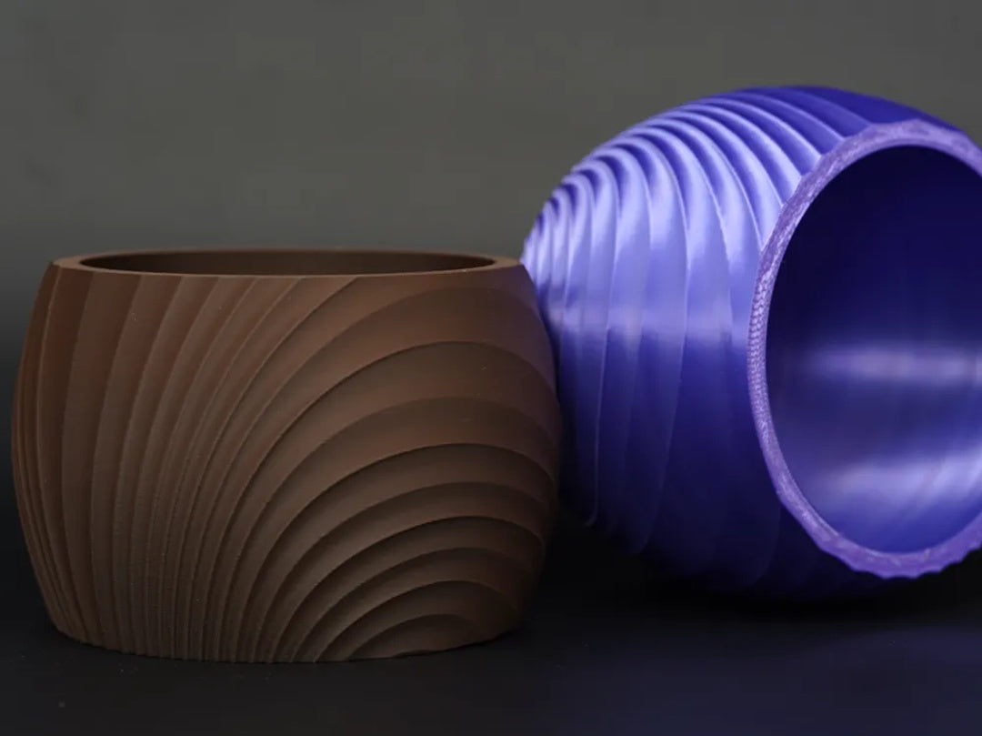Solaris plantenpot met golftextuur – ontwerpreferentie 3