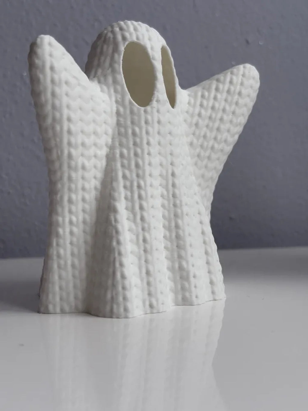 Spookje met breipatroon voor led-theelicht – ontwerpreferentie 3