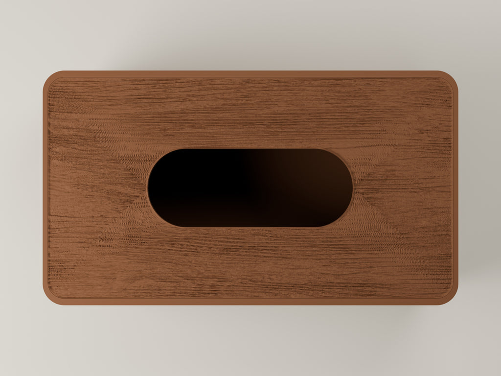 Tissuedoos met houtnerf en afneembaar deksel – ontwerpreferentie 8