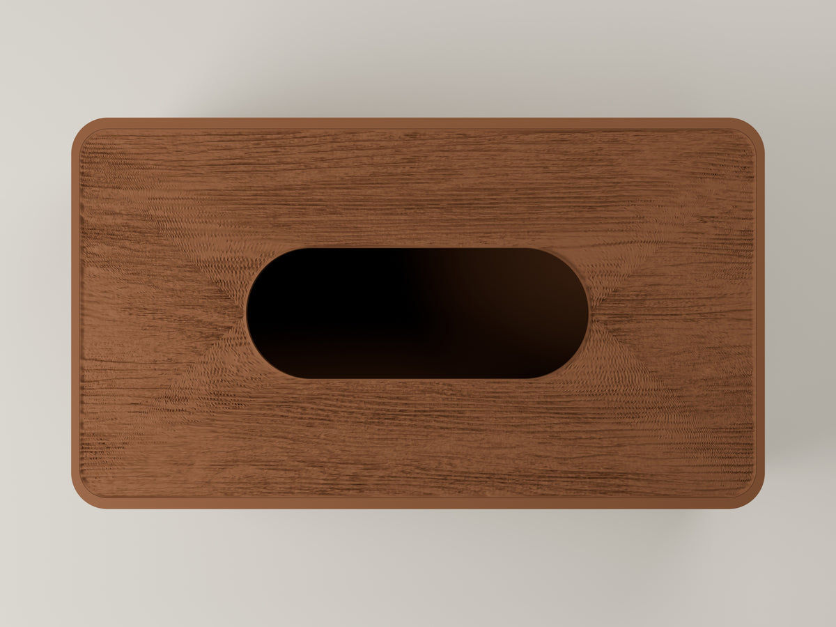 Tissuedoos met houtnerf en afneembaar deksel – ontwerpreferentie 8