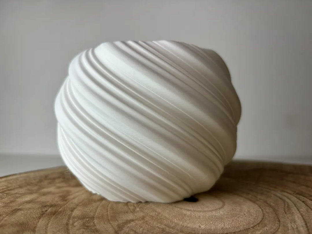Twist plantenpot met spiraalribben – ontwerpreferentie 2