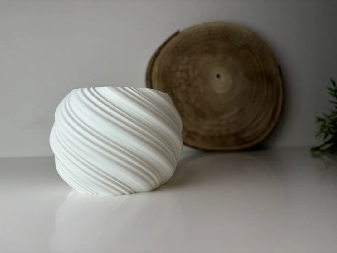 Twist plantenpot met spiraalribben – ontwerpreferentie 3