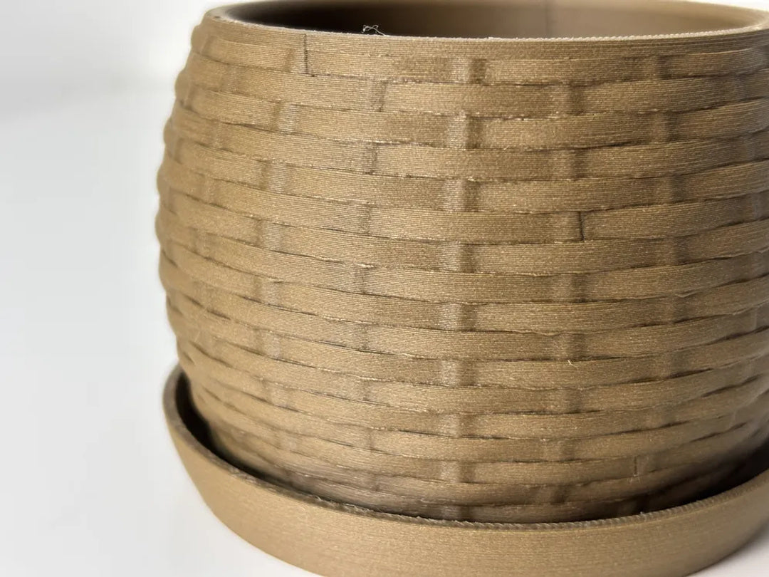 Vimini plantenpot met vlechtlook – ontwerpreferentie 2