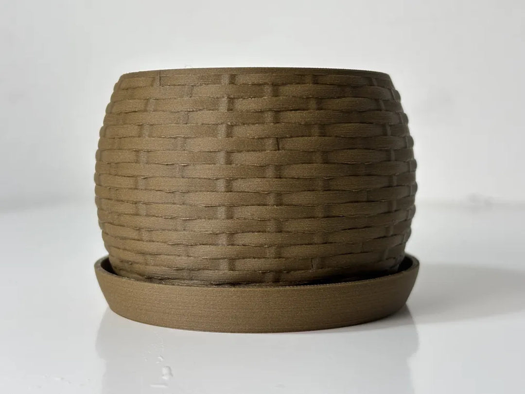 Vimini plantenpot met vlechtlook – ontwerpreferentie 3
