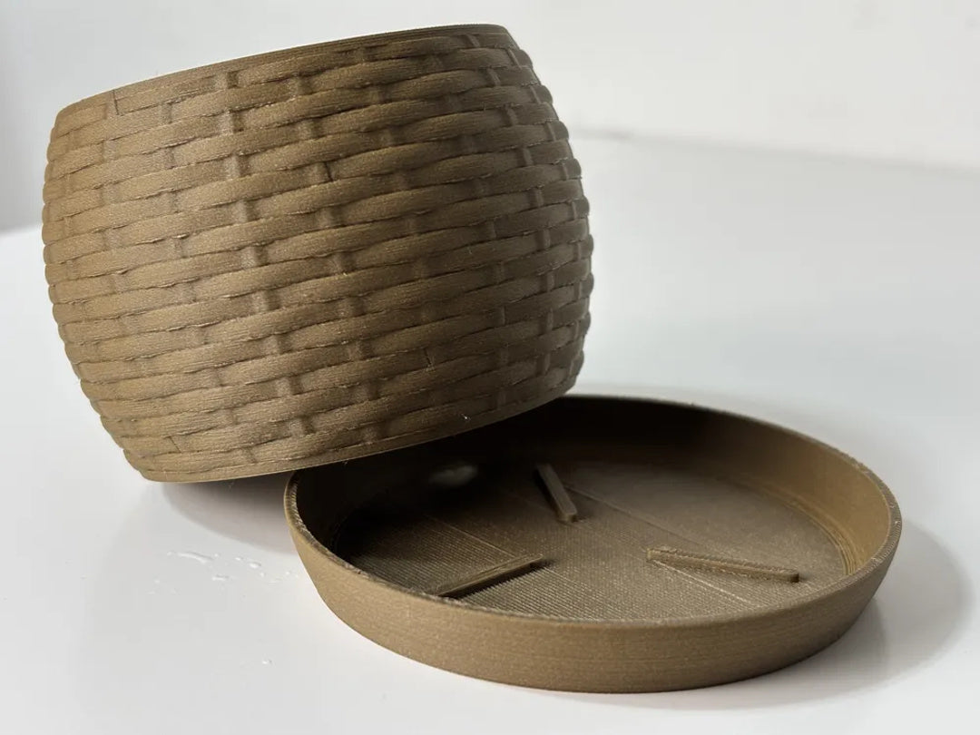 Vimini plantenpot met vlechtlook – ontwerpreferentie 4