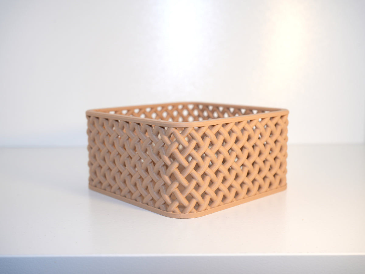 Wicker organizer voor sleutels en afstandsbedieningen – ontwerpreferentie 3