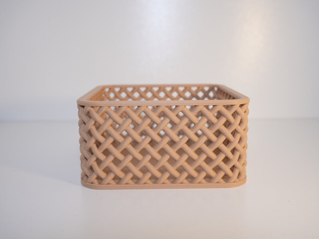 Wicker organizer voor sleutels en afstandsbedieningen – ontwerpreferentie 4