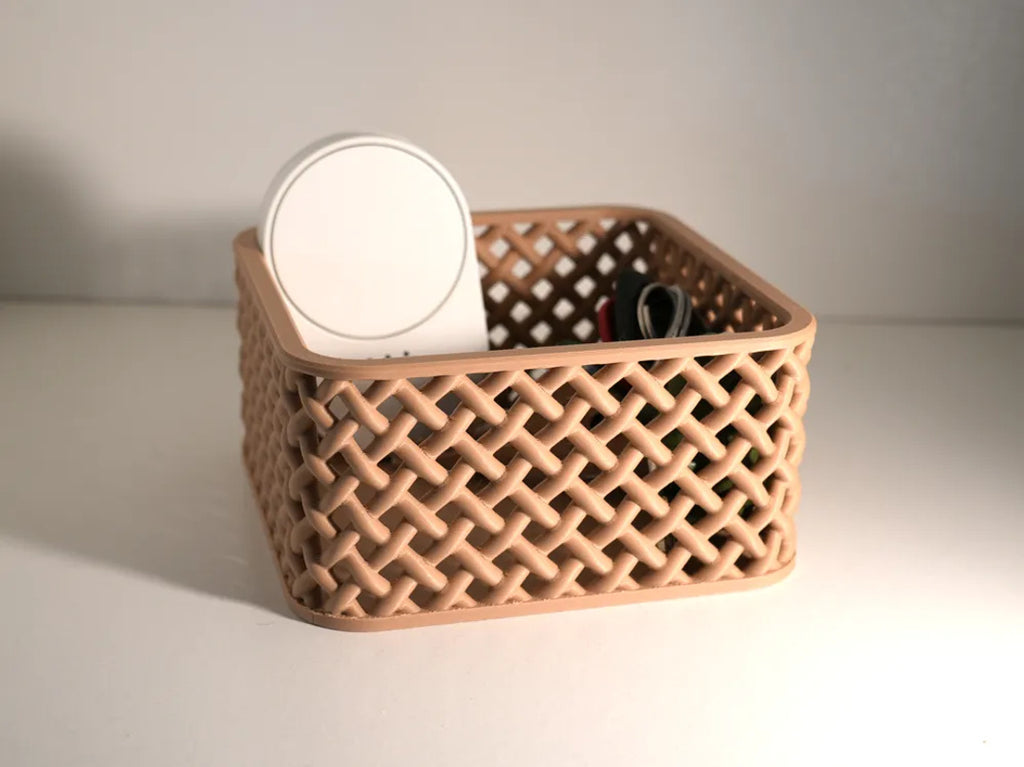 Wicker organizer voor sleutels en afstandsbedieningen – ontwerpreferentie 8
