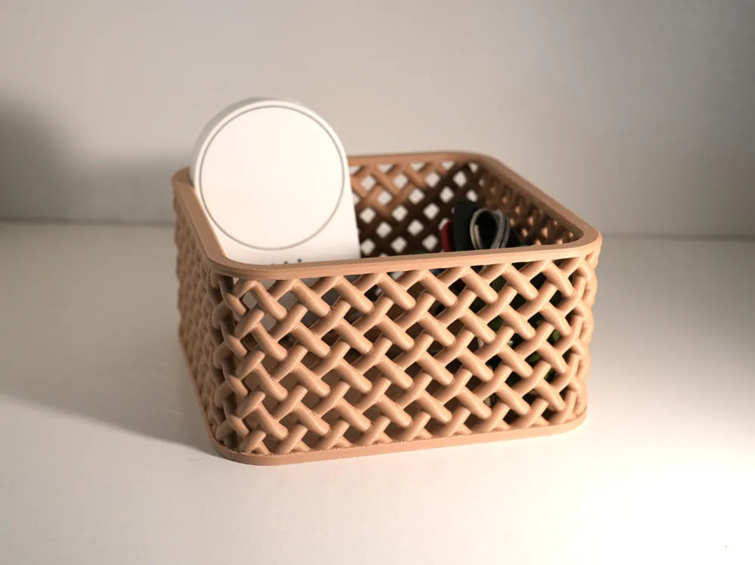 Wicker organizer voor sleutels en afstandsbedieningen – ontwerpreferentie 8