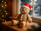 Zittend peperkoekmannetje met kerstmuts – ontwerpreferentie 1