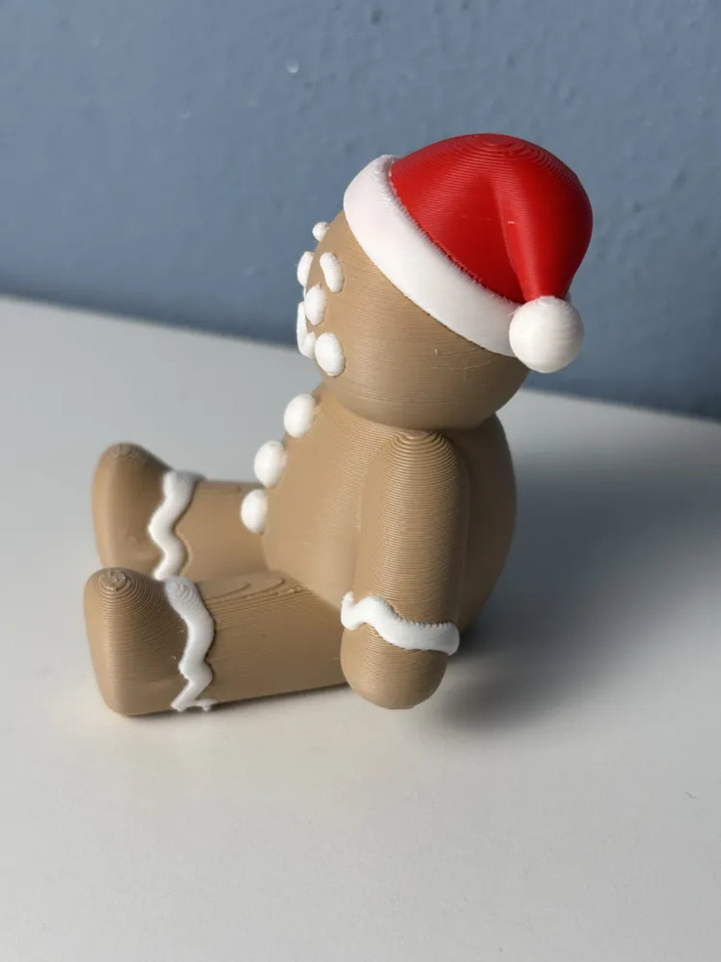 Zittend peperkoekmannetje met kerstmuts – ontwerpreferentie 4