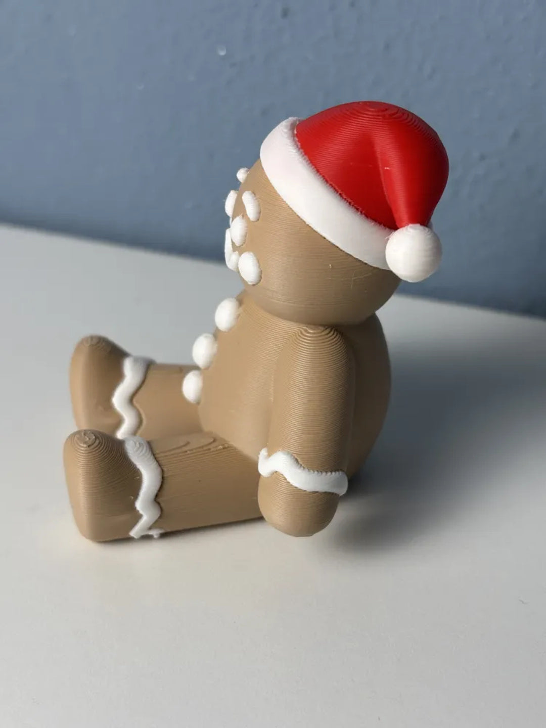 Zittend peperkoekmannetje met kerstmuts – ontwerpreferentie 4