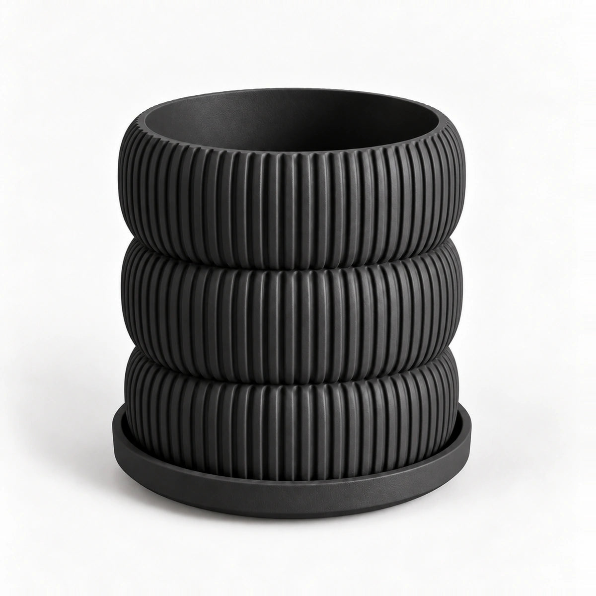 Bloempot The Clifton — Zwart / 6.3 cm — Colour impression